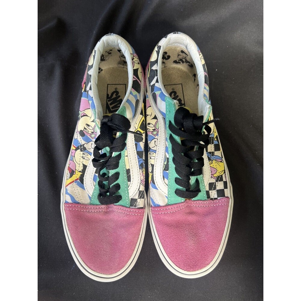 Vans X Disney Old Skool Shoes 80s Mickey Minnie Mouse Mens 7 Womens 8.5 - Picture 5 of 13